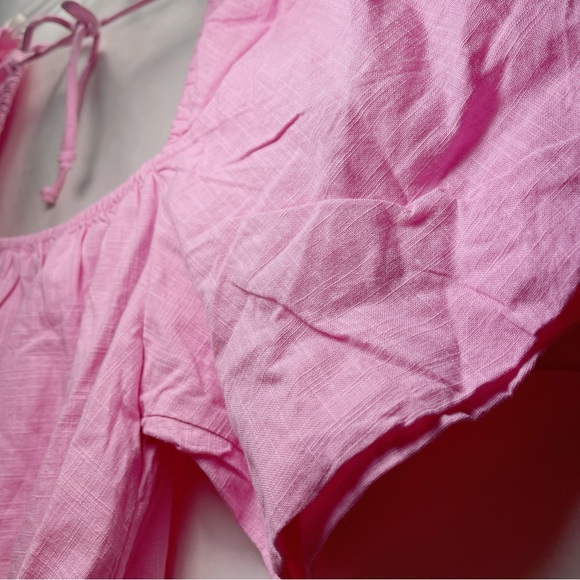 Cotton On Harlow Full Sleeve Pink Mini Dress 🎀🤍🔲 - Picture 7 of 10